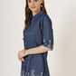 Women's Embroidered Denim Tunic Shirt (6045 DS)