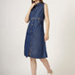 Women's Sleeveless Denim Button-Down A-Line Dress (6031)