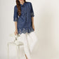 Women's Embroidered Denim Tunic Shirt (6045 DS)