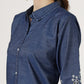 Women's Embroidered Denim Co-Ord Set with Shirt and Palazzo (6093)