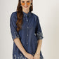 Women's Embroidered Denim Tunic Shirt (6045 DS)